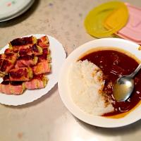 ハヤシライス
じゃがいものベーコン巻き